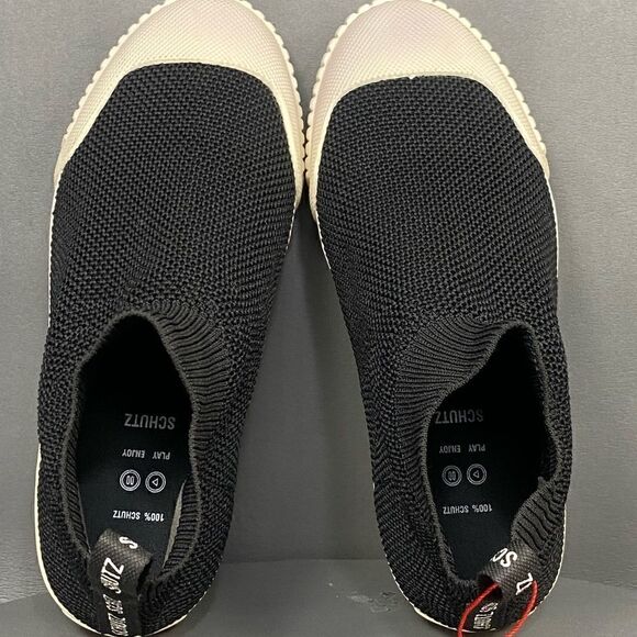 Schultz Black Knitted Ankle Sneaker Shoes women size 6.5 - Picture 6 of 9